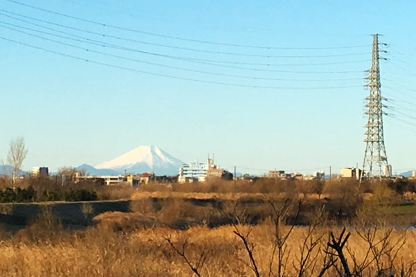 朝の富士山